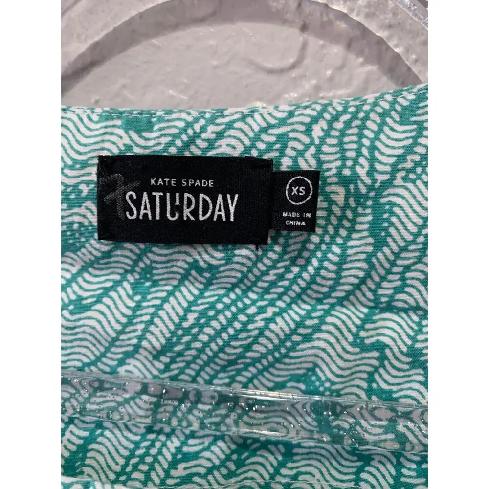 Kate Spade Saturday Cropped Short sleeve Top Size XS